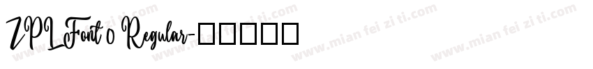 ZPL Font 0 Regular字体转换